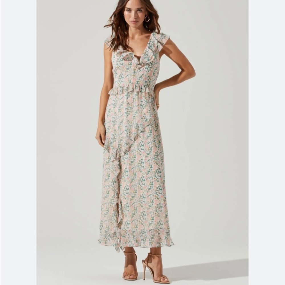 Astr floral dress multicolor xs